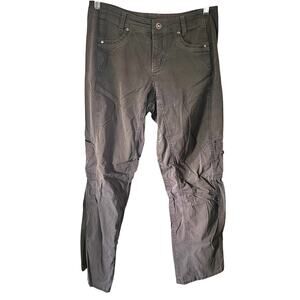 Kuhl Womens Hiking Pants Regular Gray Nylon Blend Straight Leg Outdoors Size 10